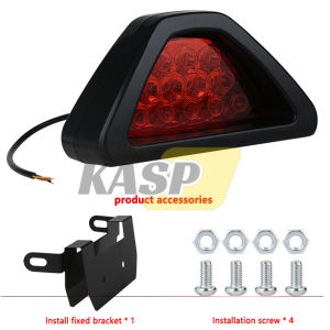 12 LED Red Triangle Brake Ligh Tail Light Triangle Design Universal Car And Truck