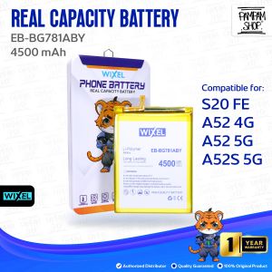 WIXEL Baterai EB-BG781ABY Samsung Galaxy S20 FE / A52 4G / A52 5G / A52S 5G Real Capacity Batre Batrai Battery Double Power Ori Original Dual HP Handphone