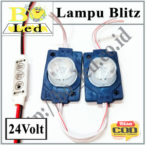 Lampu Blitz Motor Mobil Truk Bus / Lampu Blitz Module Mini Controler / Lampu Blitz SMD 1mata 12-24V