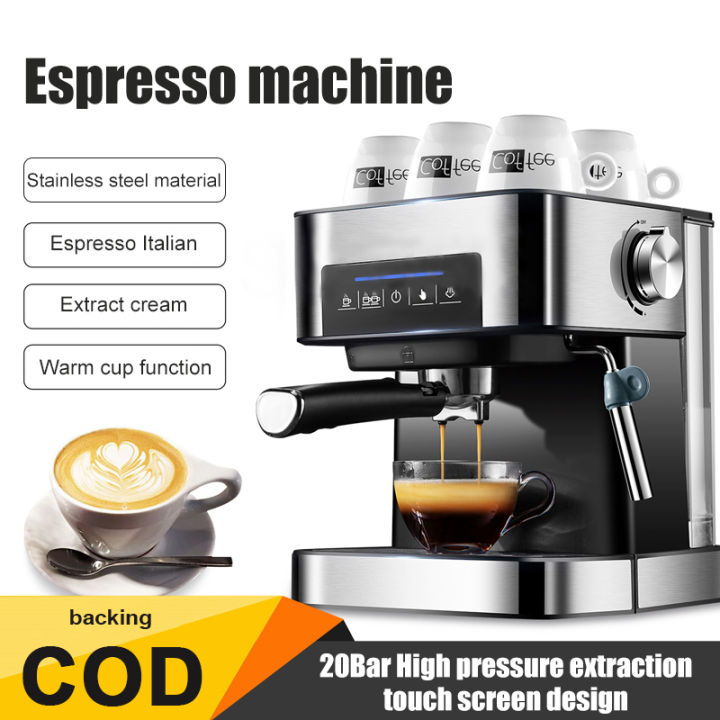 ZZUOM coffee machine home semiautomatic small Italian instant
