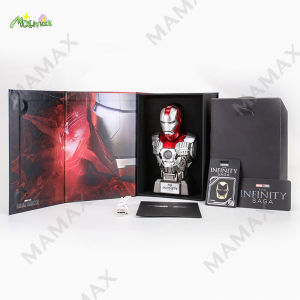 【Local Seller】Official License Collectible Iron Man MK5 Dual 5W Bluetooth Speaker With Openable Magnetic Head Sculpt&LED Eye Lights➕Sound Effects★Detachable Breastplate✅Christmas/Birthday Gift/Present Set✅
