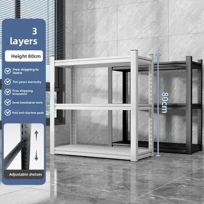 Height Adjustable Boltless Rack Shelf Rack Heavy Duty Rack 3-5 Tiers Storeroom Metal Rack Shelf Storage Easy To Install