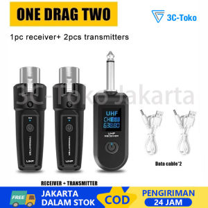 UHF XLR Adapter System Wireless Microphone Transmitter Receiver System for Dynamic Microphone Guitar Audio Mixer PA System