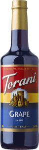 TORANI GRAPE SYRUP 750ML - PERFECT FOR COCKTAILS SMOOTHIES & DESSERTS NATURAL GRAPE FLAVOR BARISTA-GRADE QUALITY