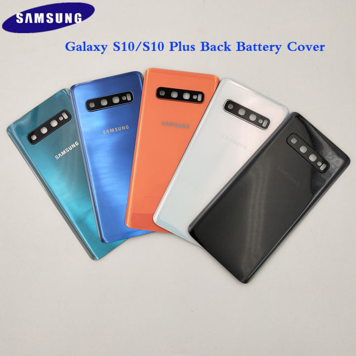 Original Back Glass For Samsung Galaxy S10 S10 Plus S10+ S10e Cover ...