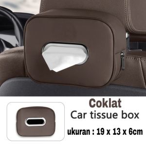 NA - tempat tissue Mobil Kulit 3in1 Headrest Armrest Visor Leather Premium 3109