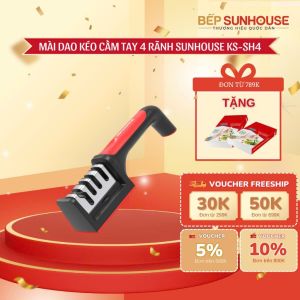 MÀI DAO KÉO CẦM TAY 4 RÃNH SUNHOUSE KS-SH4 - Mài sắc dao kéo hiệu quả có tay cầm tiện lợi