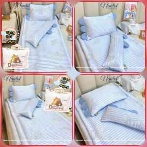 🆒NẰM MÁT🆒Bộ Nệm Gối Băng Lạnh Cao Cấp Cho Bé Mát Lạnh Êm Ái Tặng Kèm Túi Đựng - Nemtot Bedding