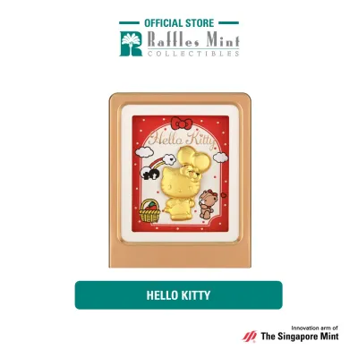 Sanrio Back To School 24K Gold Foil in Frame (Hello Kitty / My Melody / Cinnamoroll / Kuromi) [The Singapore Mint]
