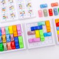 Mainan Edukasi Puzzle Mobil smart Traffic Jam Game IQ Car Rush Hour. 