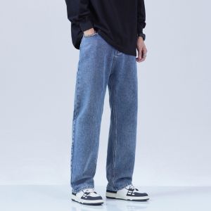 Jeans Pria Premium Gombrong Full Length Bahan Denim Tebal Rapi