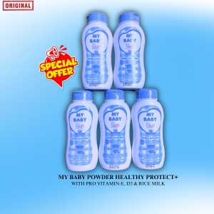 MY BABY POWDER Blue 50g Soft Gentle Nourish for Baby Skin