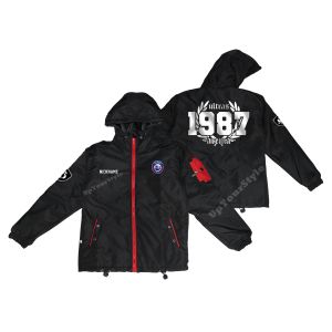 Jaket Anak Club Bola Arema Parasut Semi WF Bisa Custom Gratis Tambah Nama