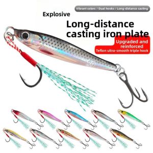 W5YR 2pcs Metal Jig Lure 10g 20g No Hook Biomimetic Fishing Lure Versatile All Water Layers S-Shape Jig For Pike