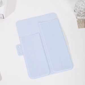 Portable Silicone Curling Iron Storage Bag Non-Slip Foldable Hair Straightener Heat Insulation Mat