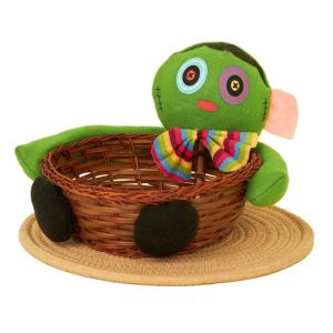 SKYJS Rattan Easter Candy Basket Cute Black Cat Pumpkin Ghost Candy Storage Basket Funny Lifelike Halloween Decoration Props Home