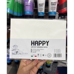 Giấy Vẽ Mỹ Thuật Happy Artist Drawing 160gsm A5/A4/A3 - Giấy Luyện Thi Kiến Trúc