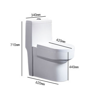 BAILU Local ship white Water Closet Toilet Bowl Set Full Set One Click Pumping