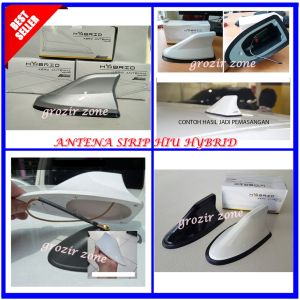 Antena Mobil Sirip Hiu Hybrid Universal Racing Style WARNA HITAM Shark Fin GZ