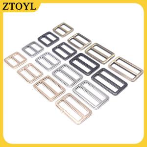 ZTOYL Hình chữ nhật kim loại Tri lướt Ba lô dây đeo điều chỉnh túi khóa Vải trượt khóa