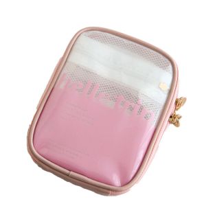 STARGOODS มินิมินิ กระเป๋าแต่งหน้านักเรียน ใสสะอาด น่ารักน่ารักๆ กระเป๋าจัดระเบียบเครื่องสำอาง สร้างสรรค์และสร้างสรรค์ แบบพกพาได้ กระเป๋าคลัทช์จัดเก็บอุปกรณ์อาบน้ำ การเดินทางการเดินทาง