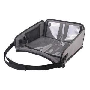 Childrens Activity Tray Creative Car Seat Drawing Tray for Infants Long Journey with Clear Storage Pockets