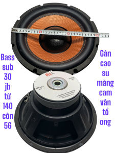 Loa bass sub 30 JB màng cam gân cao su từ 140 côn 56 - giá 1 cái