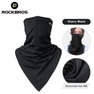 ROCKBROS Sun Protection Cycling Face Mask Ice Silk Headgear Full Facemask Summer Men Scarf Motorcycle Fishing Running Sport Mask