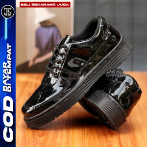 Nixon Sepatu Pantofel Pria Oxford Hitam Casual