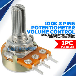 MW 1pc Dual 50K/100K Potentiometer | 3 & 6 Pin Stereo/Mono Volume Control
