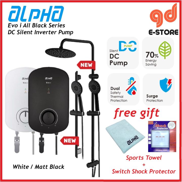 [Free 2 Gifts] Alpha Evo i DC Pump Evo E No Pump Instant Water Heater ...