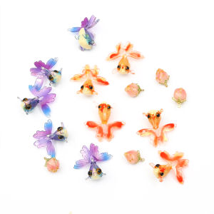 1pcs Acrylic Goldfish Strawberry Shape Charms Beads Pandents For DIY Jewelry Earring Jewelry Making Necklaces Accessories