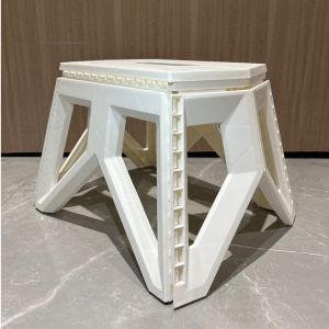 DuduMart Non Slip Folding Stepping Stool Collapsible Mini Chair with Handle For Home Travel Camping
