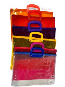 Long Plastic Zipper Envelope with Comfort-Grip Handle