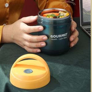 Bình ủ cháo giữ nhiệt GOURMET giữ nóng giữ lạnh Loại 500ml có gioăng cao su chống trào ngược hiệu quả