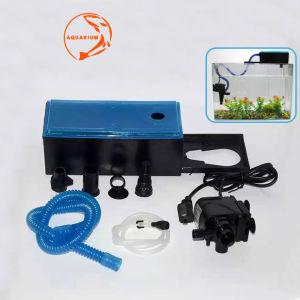 Aquarium 3 in 1 Top Overhead Filter 45W For 10-100 Gallons Pump Cycle Fresh Sea Water Oxygen Aerator 388A 468A