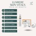 Lumiere Skin Vitals Facial  Rejuvenating Set as Acne treatment, lightens blemishes,, skin tag remover, pore minimizer. 