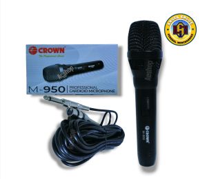 Crown M-950 Professional Cardioid Microphone high quality voicecoil 10meters cord