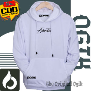 Hoodie Pria Distro Keren Polos Sweater Hodie Switer Hitam Cream Bahan Tebal