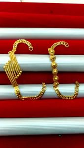 Gelang Tangan Wanita Lapis Emas Tempahan