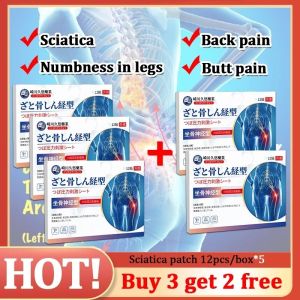 Japan sciatica pain relief patch 12pcs back pain relief/buttock/leg