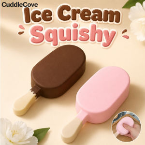 CuddleCove Cute Ice Cream Shaped Squishy Toy Soft PU Material Slow Rebound Fidget Toy Stress Relief Kids Gift