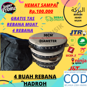 Hadroh Standar 4 Buah Rebana: Beli COD & Rebana Berkualitas Tinggi