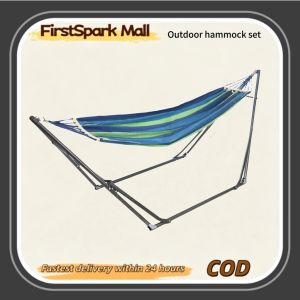 Rainbow Hammock Freestanding Stand Swing Chair Portable Folding Steel Tubular Hammock Bracket Anti-Rollover Outdoor Swing Indoor Adult Hanging Chair Cradle 2-in-1 3-Way Adjustment Indoor and Outdoor
