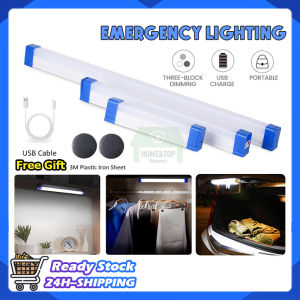 LED Emergency Light USB Rechargeable 30W/60W/80W Tube LED Bulb Portable Wireless Camping Lamp Super Bright Market Garden Hiking Lights