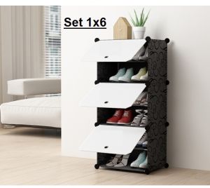Simple & Modern XL Multi Combination Multifunction Storage Organizer Rack XL Shoes Box Shoe Cabinet Stackable Stoage Organizer Cabinet