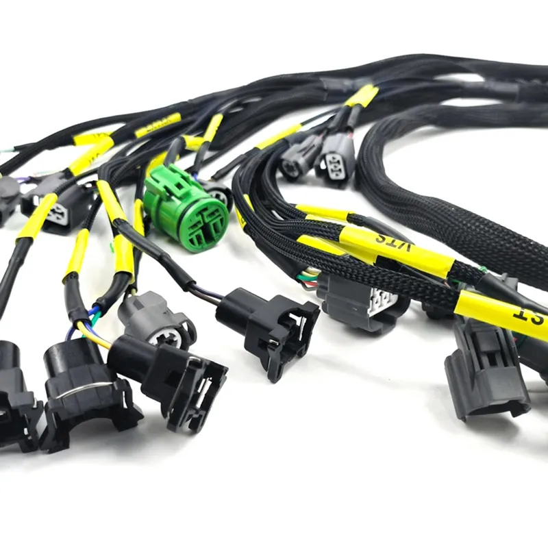 Brand New Engine Wiring Harness For The The Following Vehicles; -For 92-95 Honda Civic Integra B16 B18 D16. -For Honda B/D-Series OBD1 Tucked Budget Engine Harness W/OBD1 Dist/Inj/Alt & 92-95 ECU Plugs - View #4