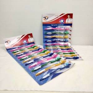 แปรงสีฟันผู้ใหญ่ แปรงสีฟัน แพ็ค 12 ชิ้น ขนแปรงแข็ง ปานกลาง แปรงสีฟันราคาส่ง