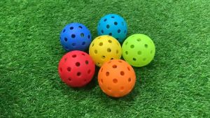 Pickleball Balls High Quality (Indoor & Outdoor) 40-Hole Durable Pickleballs for Sports/ Practrice/ Game/ Competition