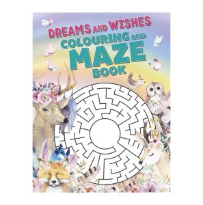 Animals Dreams and Wishes Colouring And Maze Fun Activity Book For Kids